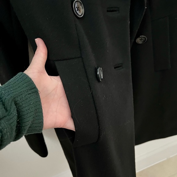 Women’s banana republic wool pea/dress coat xs - Picture 12 of 14